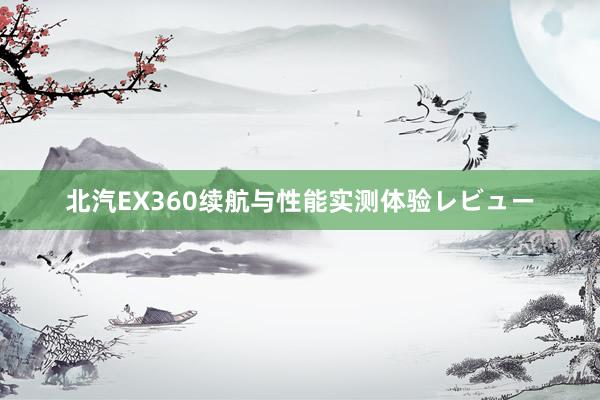 北汽EX360续航与性能实测体验レビュー